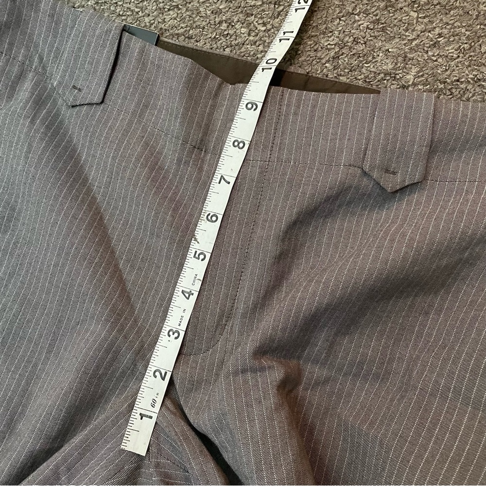 NWT Banana Republic Pinstripe Trouser Pants Low Waist Straight Leg Size 12 - Picture 9 of 9